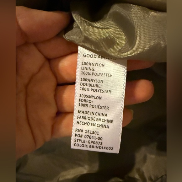 GOOD AMERICAN Shine Oversized Anorak Nylon Windbreaker Pullover - Picture 7 of 8